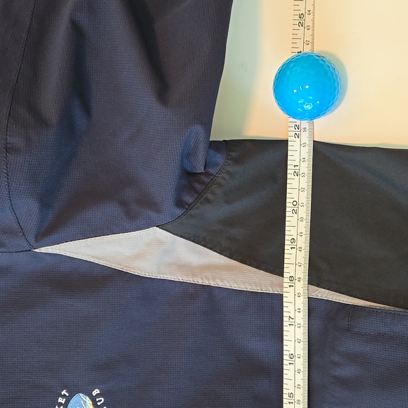 MEN'S FOOTJOY DRYJOYS NAVY GOLF JACKET SIZE SMALL - Picture 4 of 13